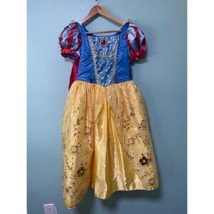 Disney Parks Girls Snow White Gold with Cape Costume Halloween Dress Up Dress 13